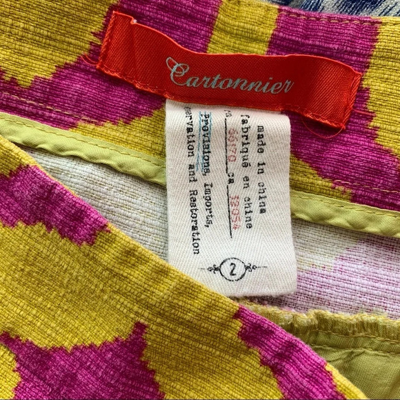 Cartonnier Anthropologie High-Waisted Geometric Shorts 2 - Picture 6 of 6